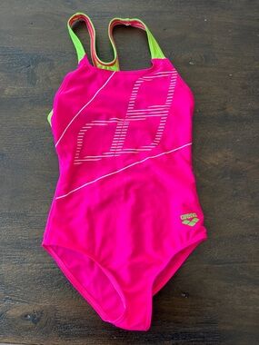 Arena Girls' Racing Swimsuit - 10 years